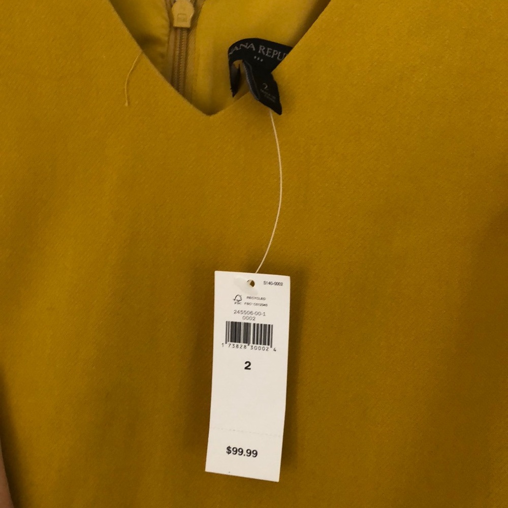 Mustard Yellow Banana Republic Tailored dress - Picture 5 of 6